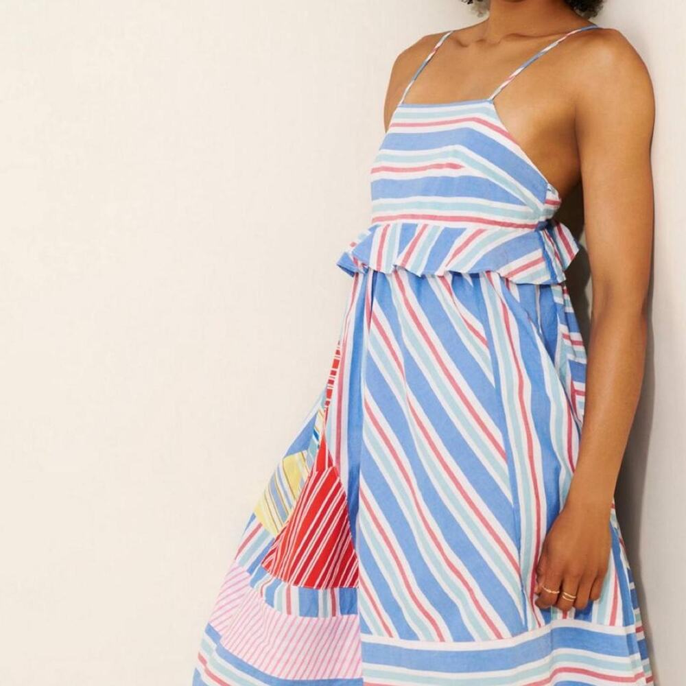 Anthropologie Celandine Square Neck Knee-Length Dress
